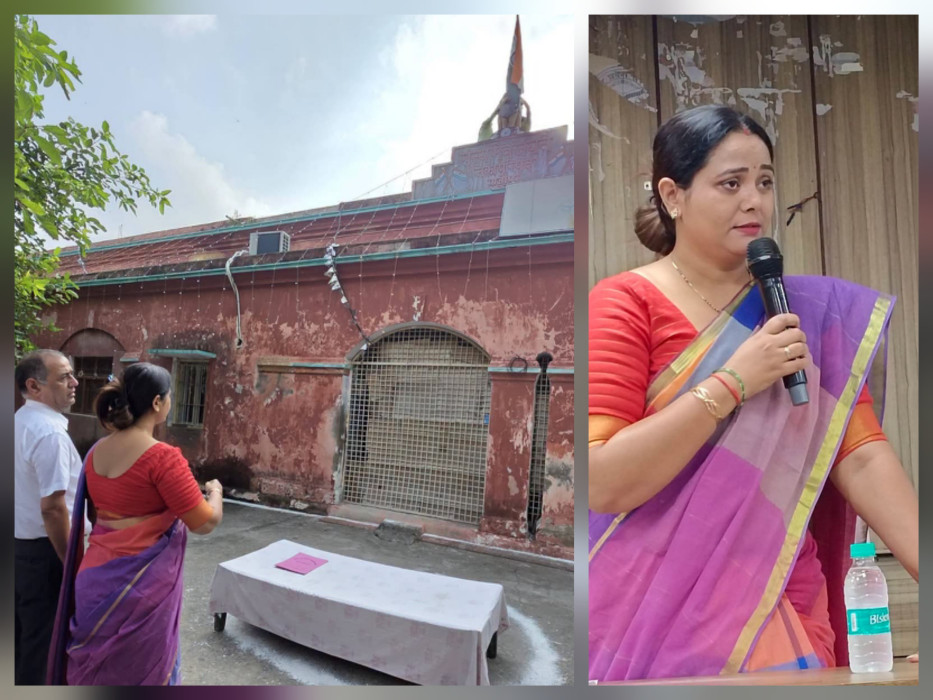 जिला पंचायत कार्यालय में प्रशासक सपना सिंह ने किया ध्वजारोहण