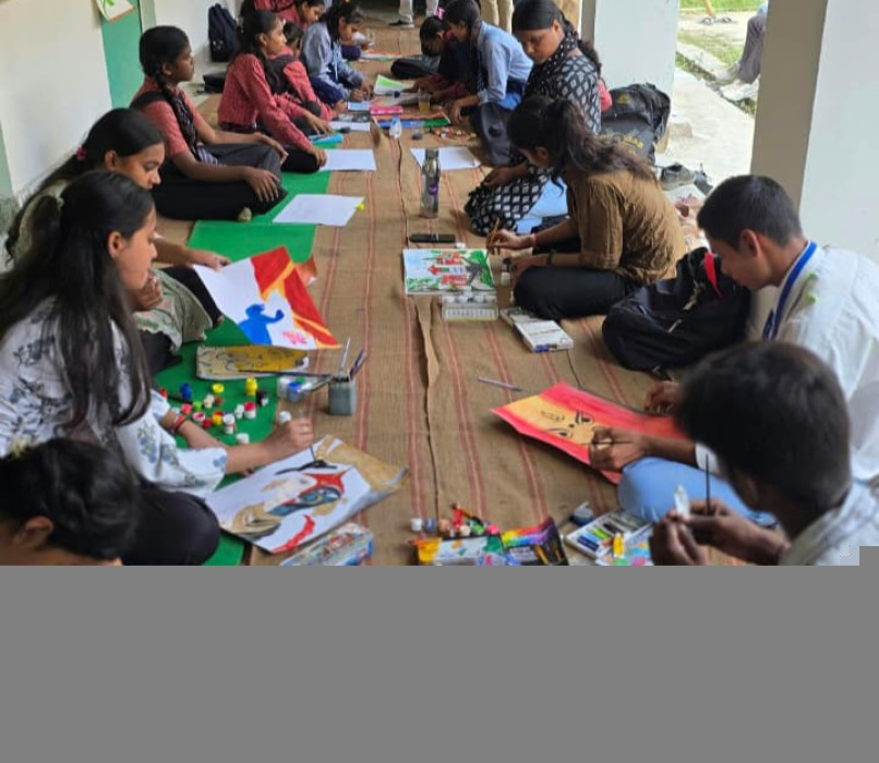 ‘सम्भावनाएँ-2026’ में सैकड़ों विद्यार्थियों ने लिया चित्रकला कार्यशाला में हिस्सा