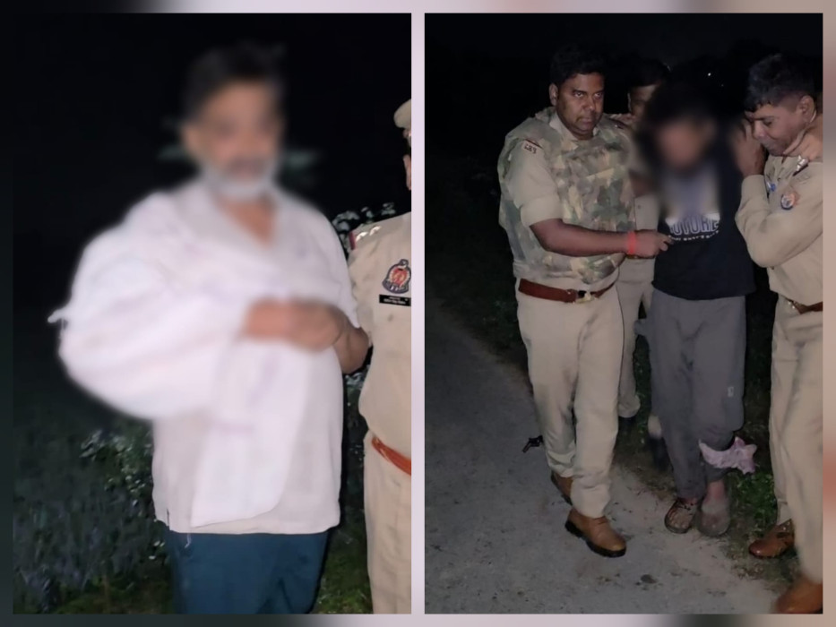 गाजीपुर में पुलिस मुठभेड़: 25-25 हजार के दो इनामी गिरफ्तार, एक के पैर में लगी गोली