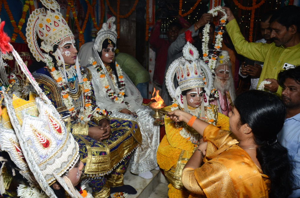 भव्य श्रीराम राज्याभिषेक के साथ रामलीला का हुआ समापन